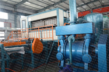 High Speed Octahedral Rotary Egg Tray Machine , Egg Carton Machine 50 Hz Frequency