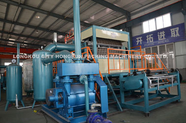 Waste Paper Egg Tray Making Machine With Vacuum Pump , Air Compressor