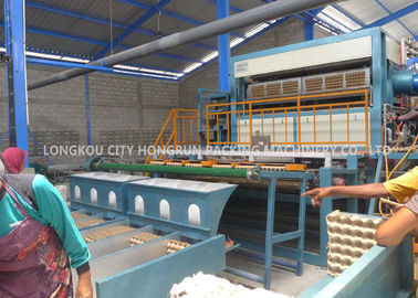 Recycled Roller Egg Tray Machine , 6000pcs/hr Paper Egg Tray Making Machine