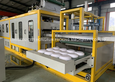 PS Foam Take Away Food Box Making Machine / Plate Forming And Cutting Machine For Meals