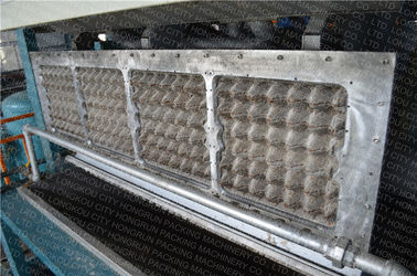 High Speed Octahedral Rotary Egg Tray Machine , Egg Carton Machine 50 Hz Frequency