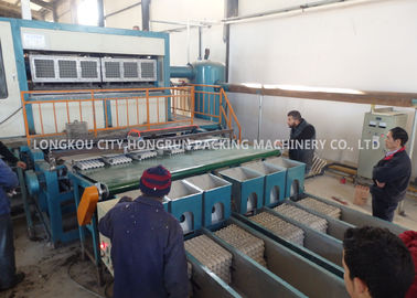 200KW 380V Paper Egg Tray Machine With Automatic Stacking  , Collection And Manual Packing System