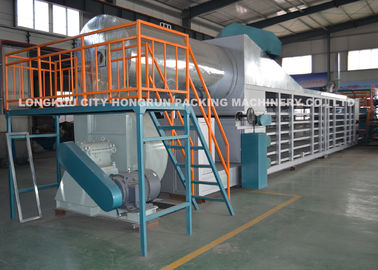 Recycled Paper Pulp Molding Machine , Rotary Pulp Egg Carton Machine