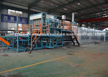 Recycled Paper Pulp Molding Machine , Rotary Pulp Egg Carton Machine