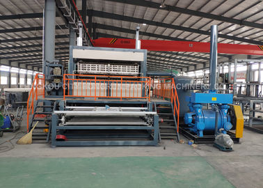 6000pcs/h Rotary Type Pulp Molding Machine ， Egg Tray Production Line